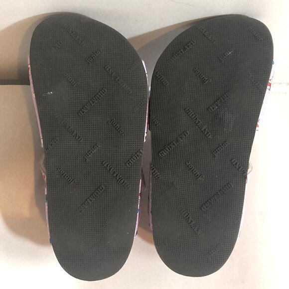 GRUNLAND JUNIOR Sandals Girls Size 7.5US/EU24 Pink Tan Butterfly Print - Picture 5 of 11